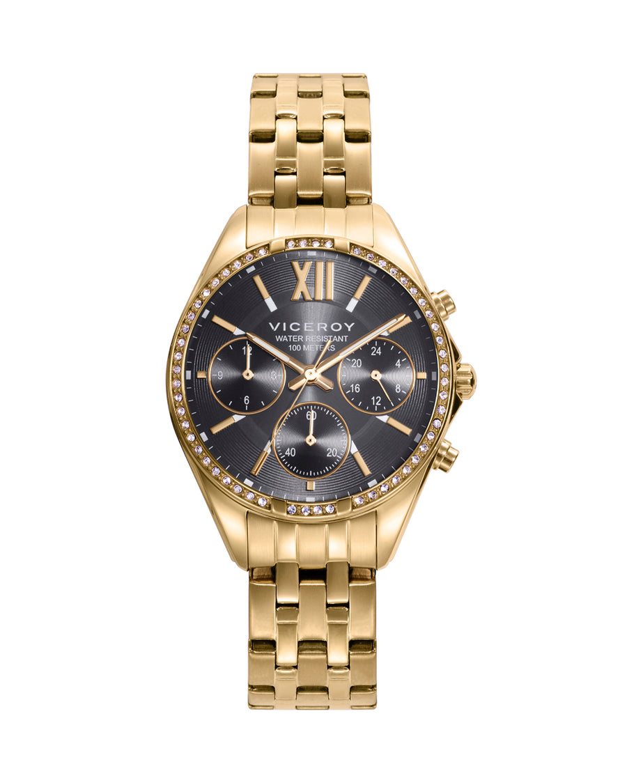 Multi Acero Ip Dorado Brazalete Sra Va