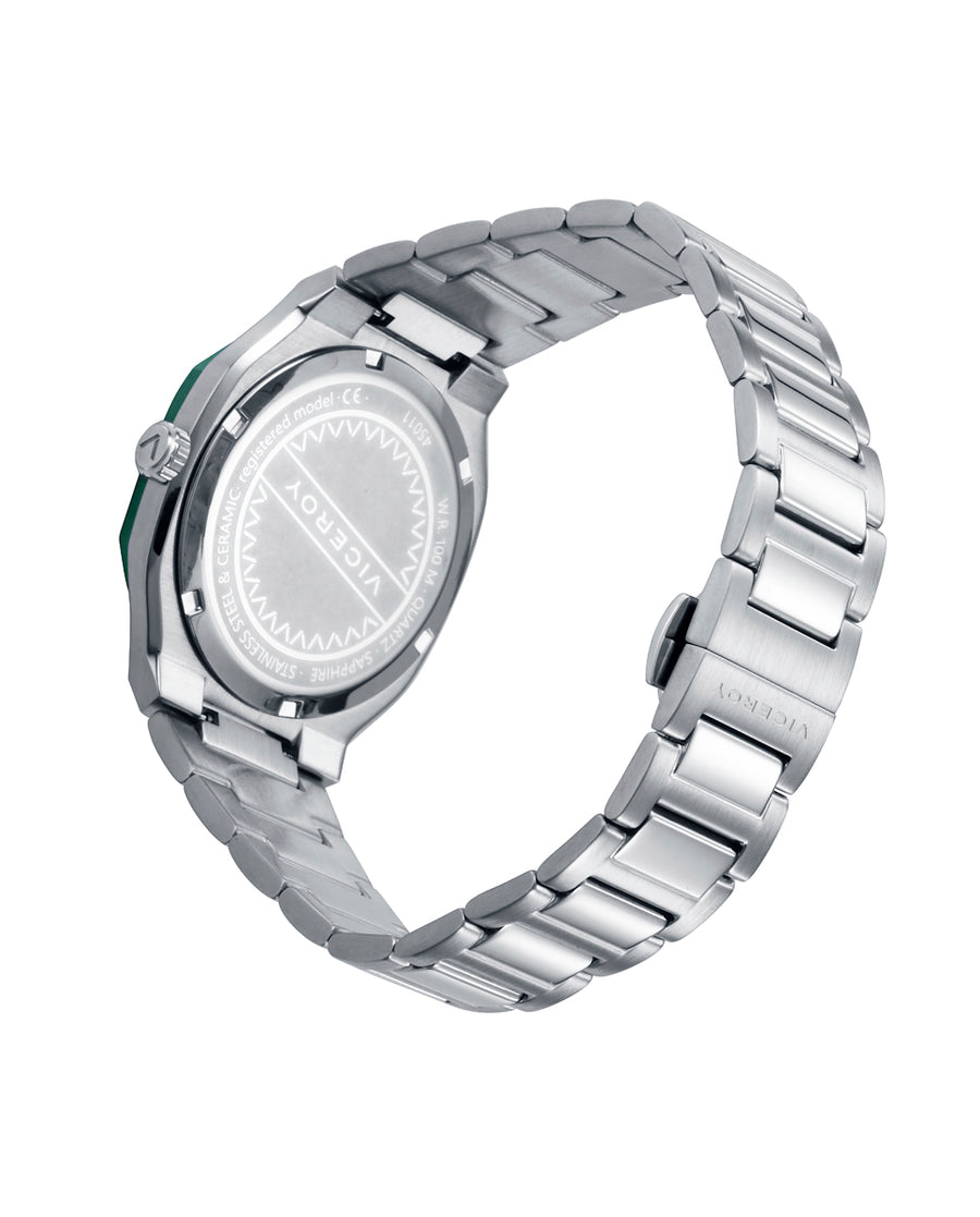 Reloj Acero Y Ceramica Brazalete Sr Va