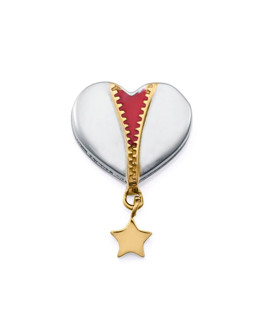 Motif Acier Ip Or Email Coeur Mme Fn