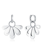 Steel Earrings With Flower: Length 3,2 Cm Lady Fn