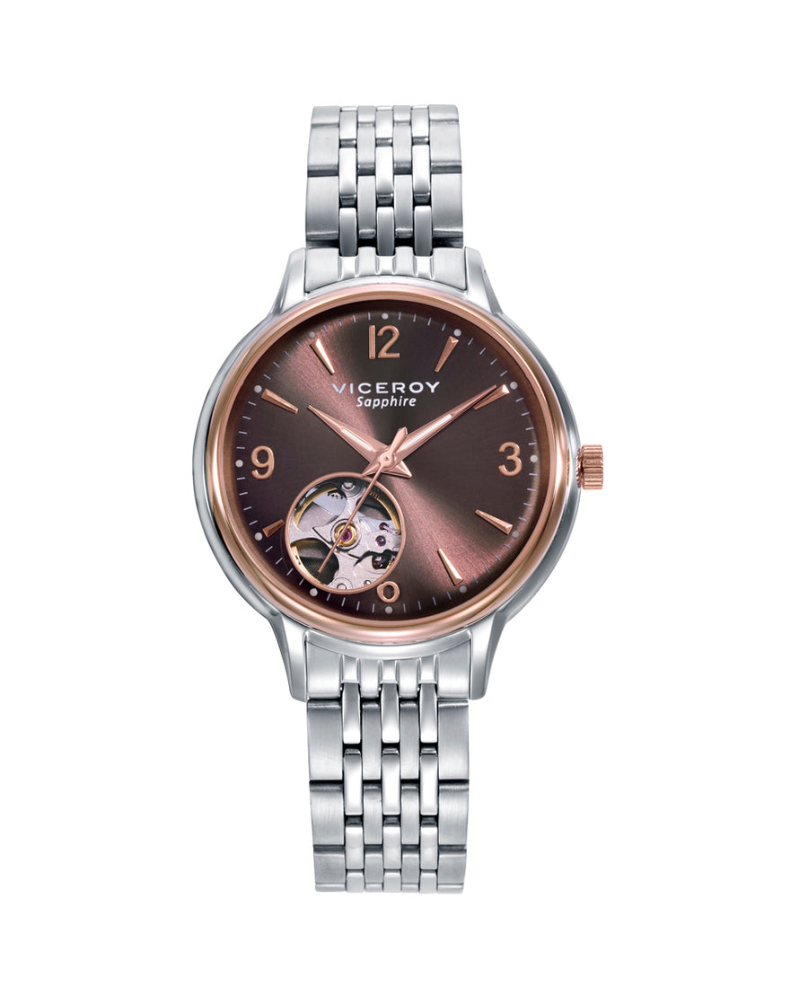 Automático Acero Ip Rosa Brazalete Sra Va