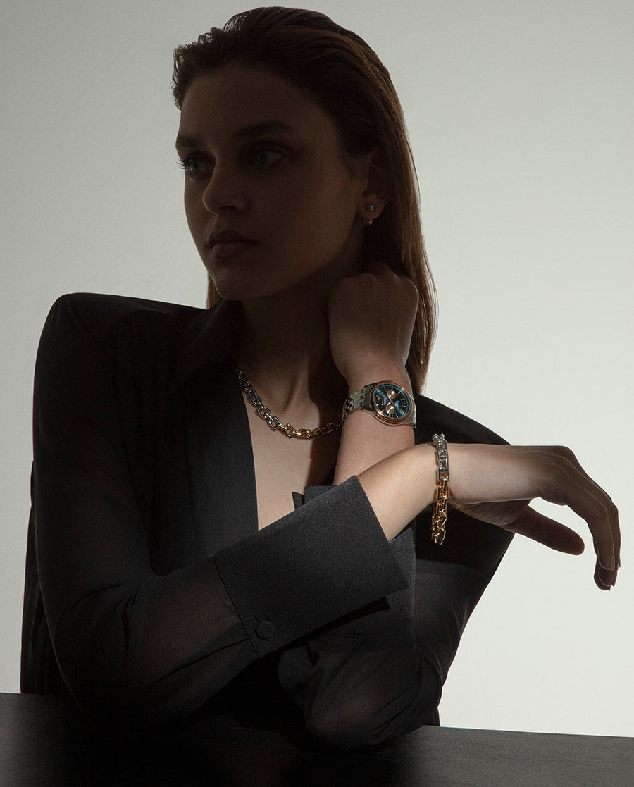 Bracelet Multi Acier Ip Rose Ms Va