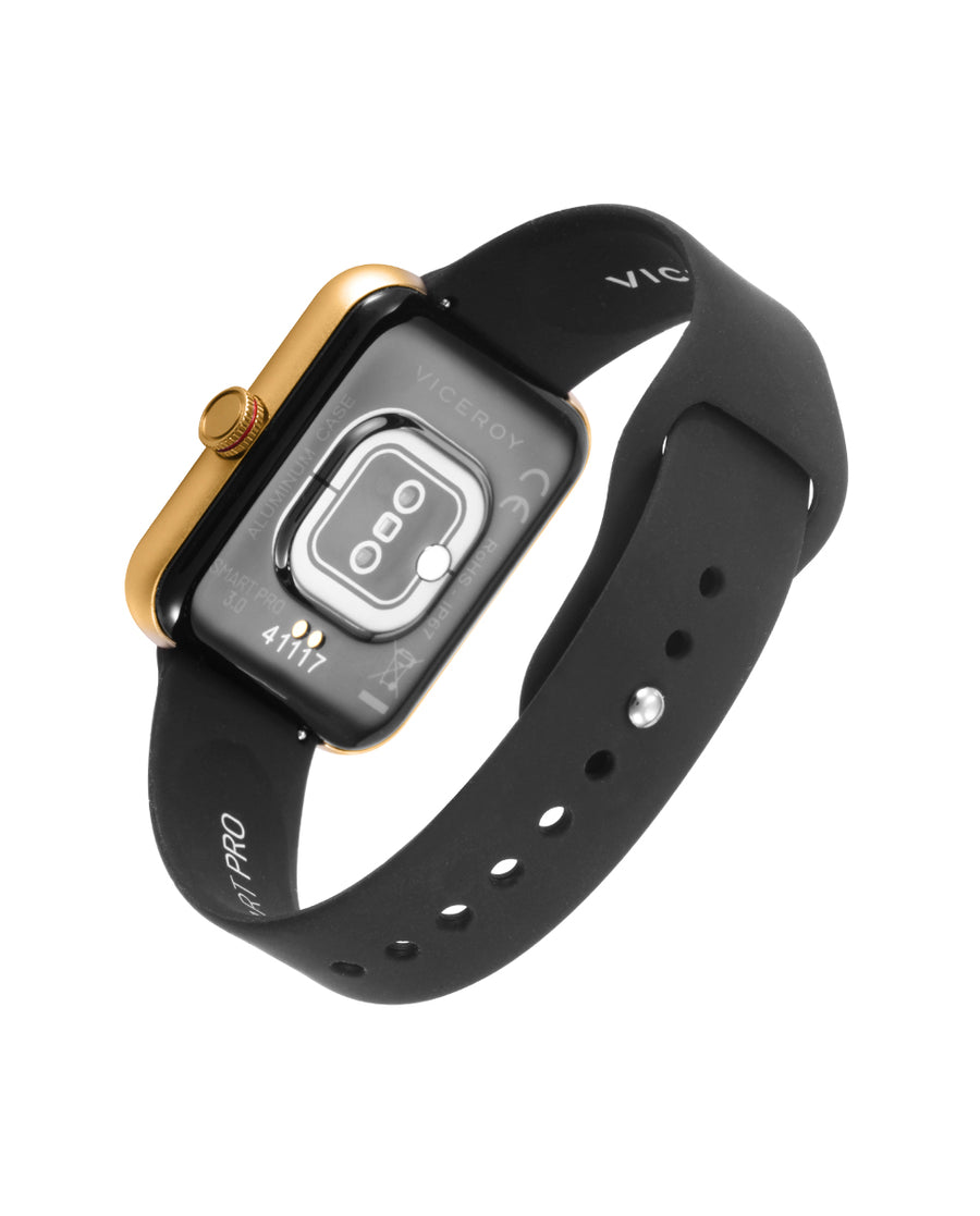 Reloj Smart Aluminio Dorado Correa Va