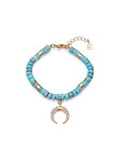 Puls Acero Ip Dorado Piedras Colgante Sra Fn