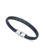 Puls Acero Piel Negra Y Cordón Azul Sr Fn