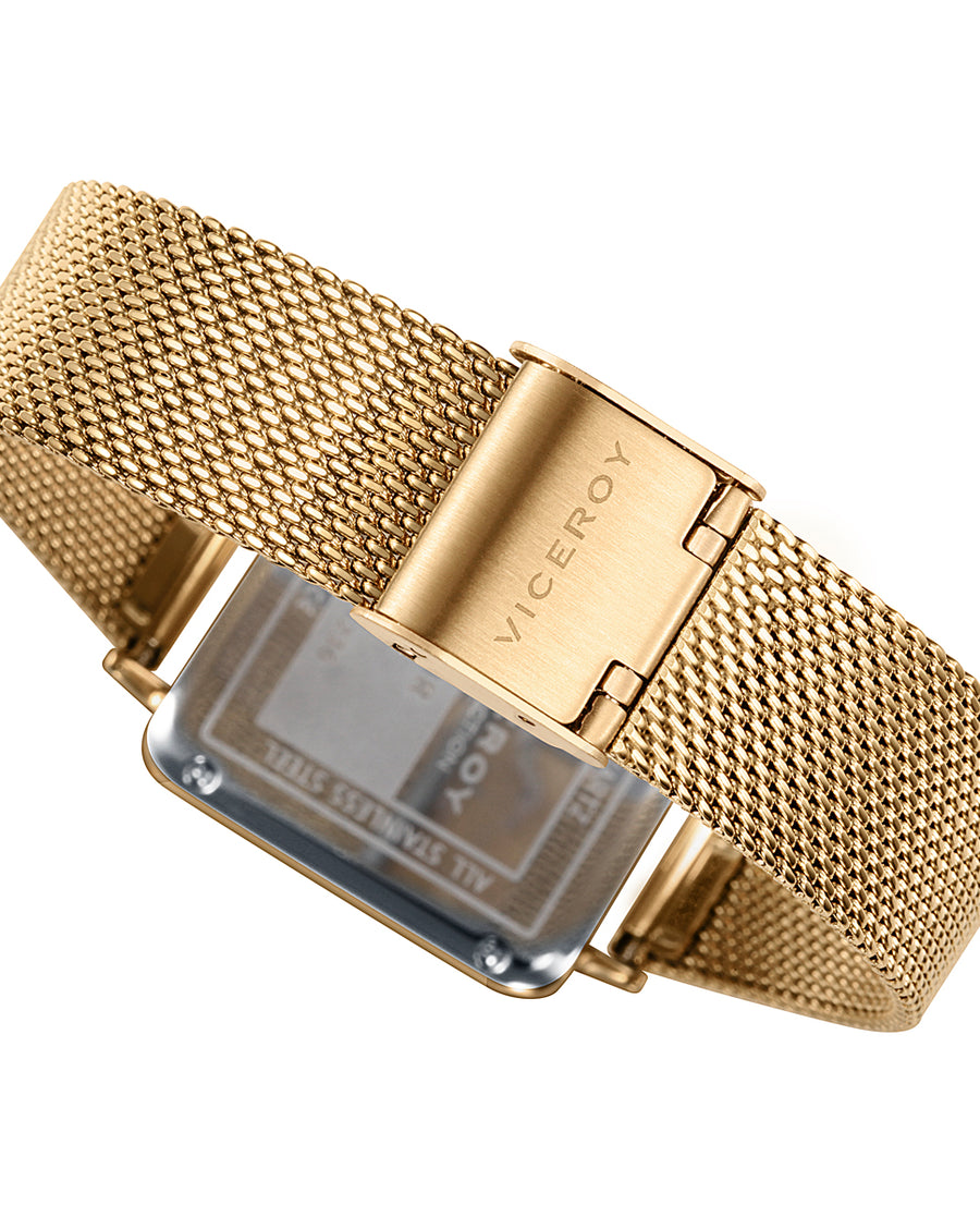 Stainless Steel Watch Ip Gold Bracelet Woman Va