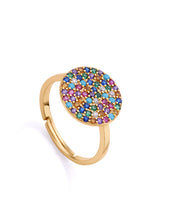 Anillo Plata De Ley Baño Oro Circ Sra Jewels