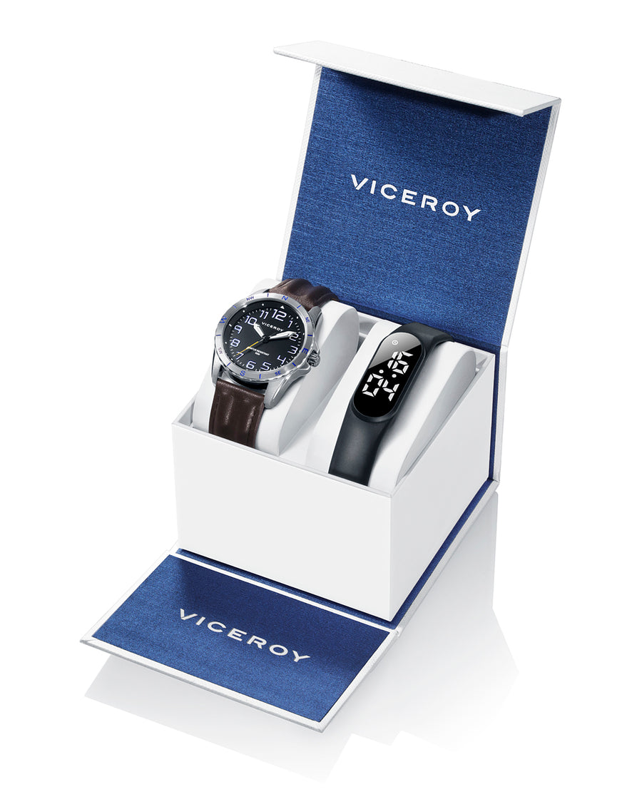 Pack Reloj Acero Correa Niño Next Va