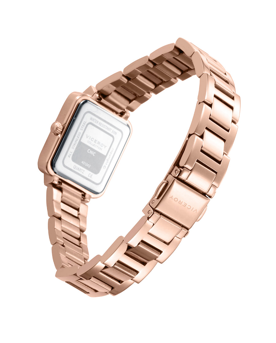 Bracelet Montre Acier Ip Rose Mrs. Va