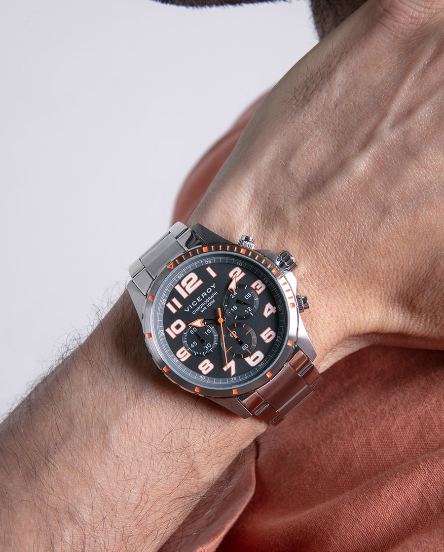 Crono Acero Brazalete Sr Va