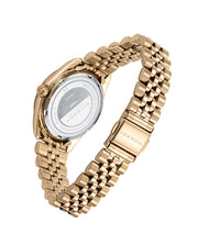 Reloj Acero Ip Dorado Brazalete Sra Va