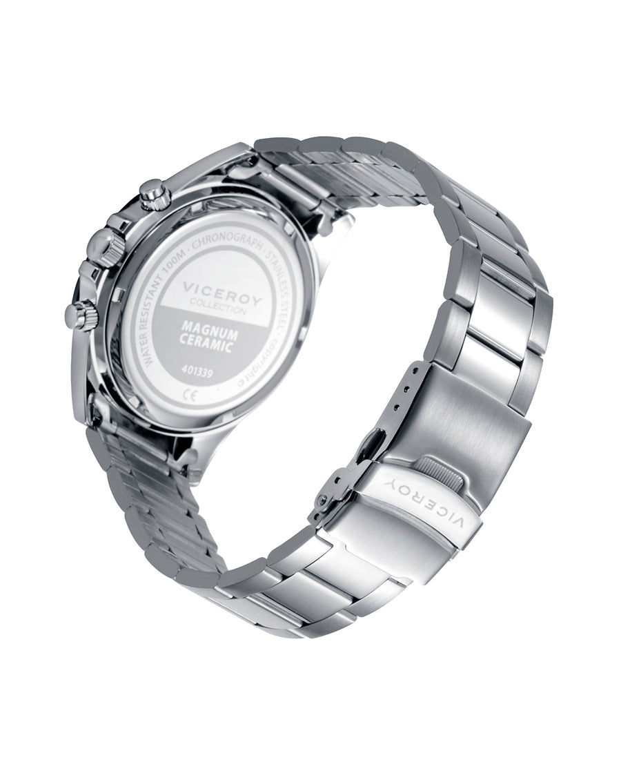 Crono Acero Y Cerámica Brazalete Sr Va
