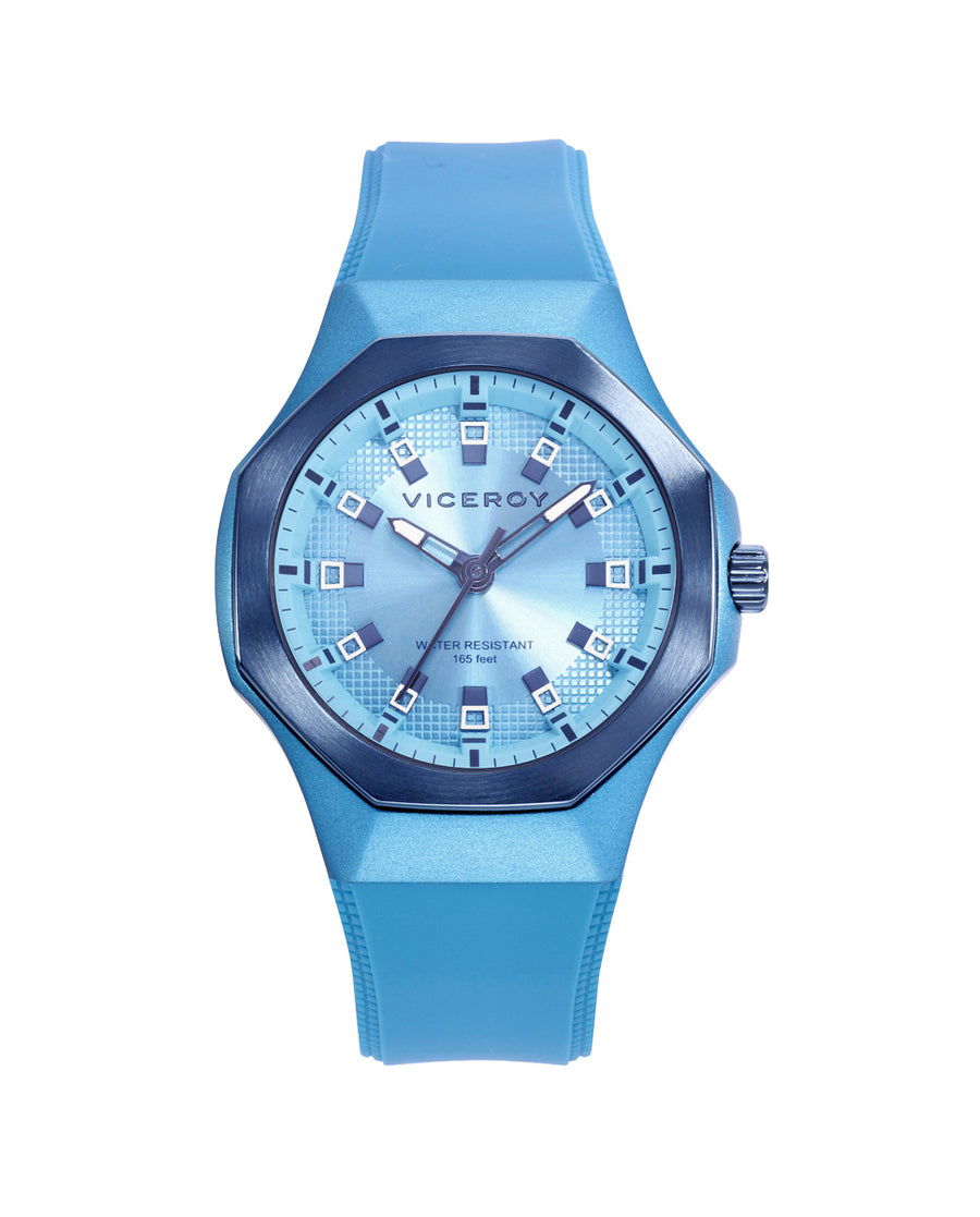Blue Aluminium And Stainless Steel Ip Blue Watch