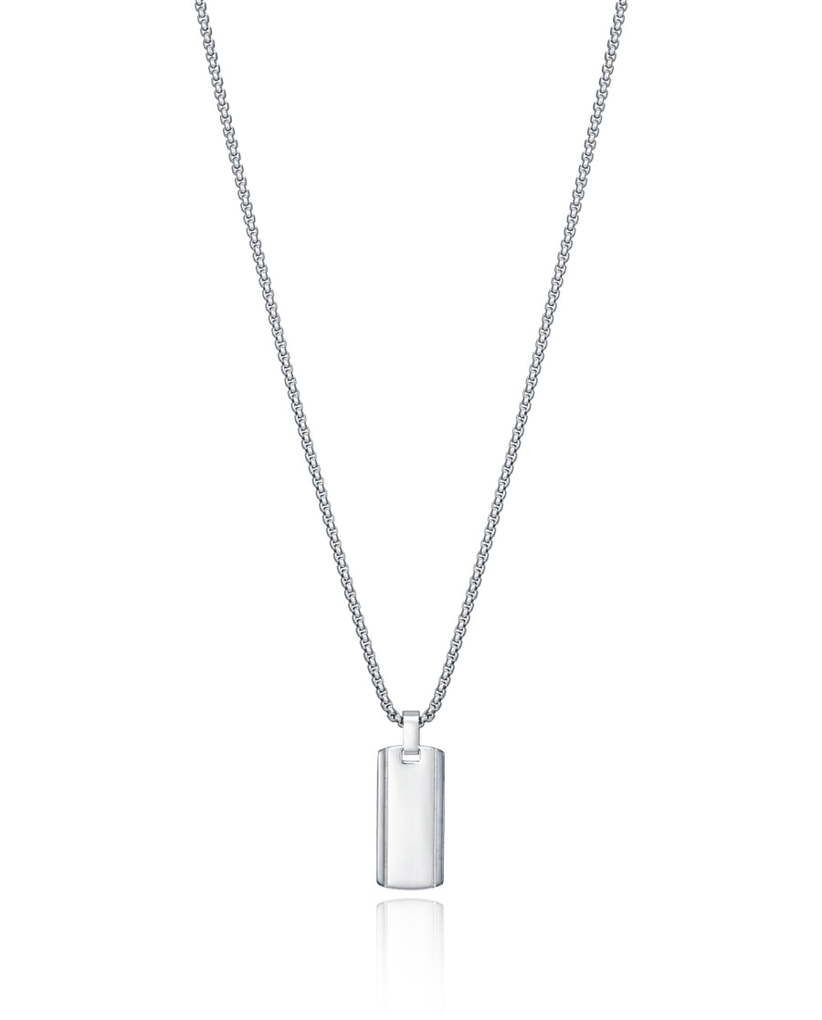 Collar Acero Con Placa Sr Fn