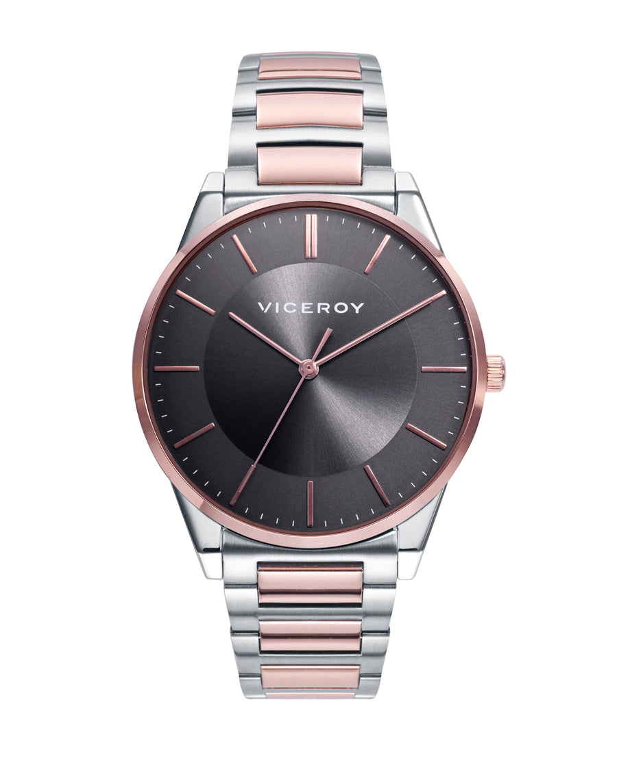 Stainless Steel Watch Ip Rose Bracelet Man Va