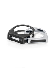 Anillo Doble Acero E Ip Negro Plano Sr Fn