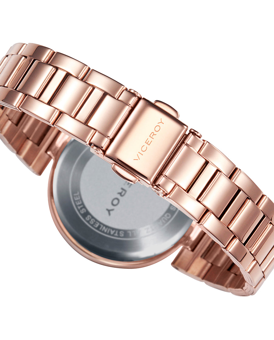 S/ Steel Ip Rose Watch Bracelet Girl Sweet Va