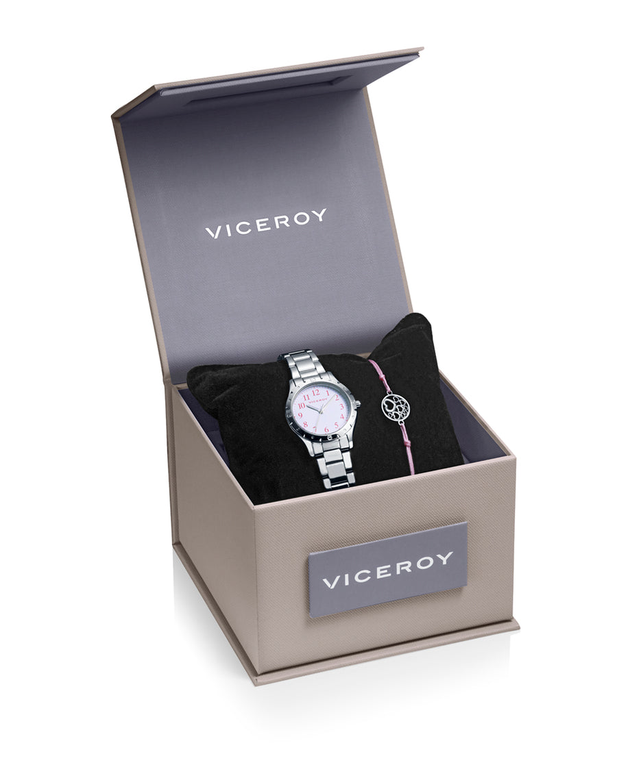 Reloj Acero Brazalete Niña Va