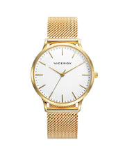 Reloj Acero Ip Dorado Brazalete Sra Va
