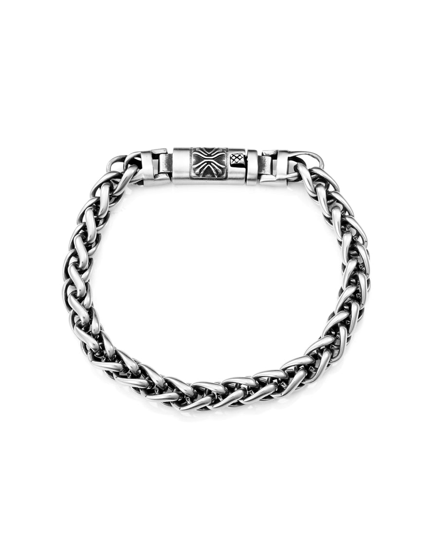 Steel Bracelet With Links: Length 21,5 Cm Man Fas