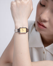 Reloj Acero Ip Rosa Brazalete Sra Va