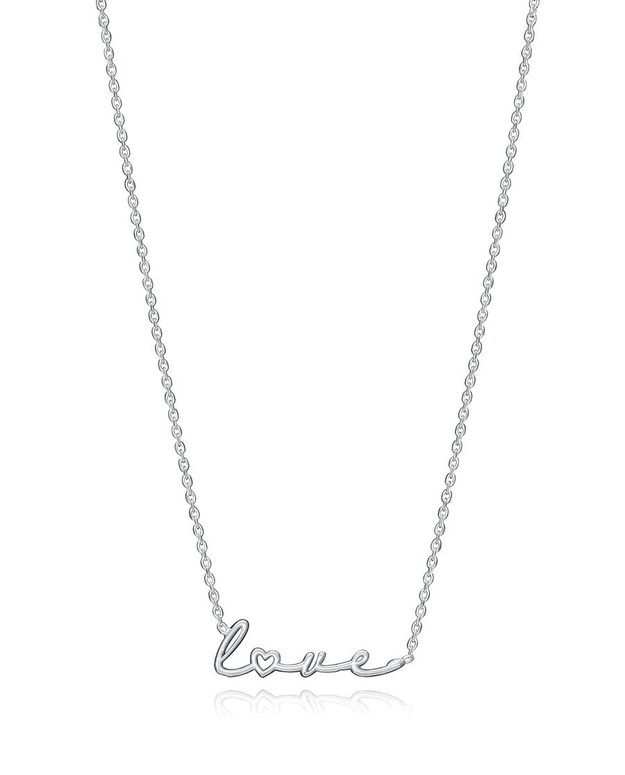 Collar Plata De Ley Baño Rodio Sra Jewels