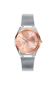 Reloj Acero Bic Ip Rosa Brazalete Sra Air