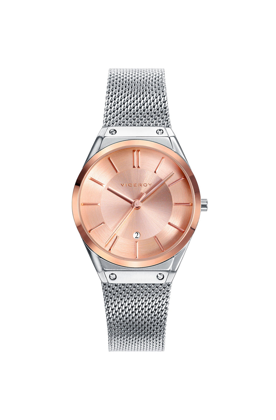 Reloj Acero Bic Ip Rosa Brazalete Sra Air