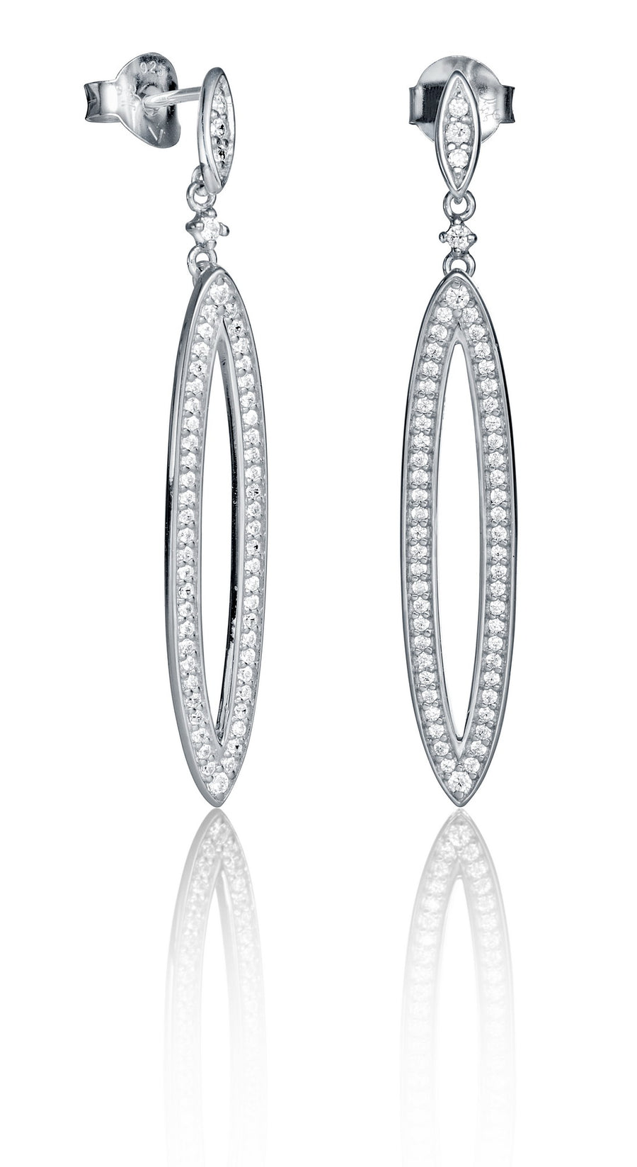Earrings Silver And Zirconias Lady Jewels