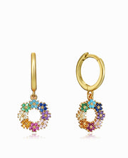 Pnd Sterling Silver Gold Flower Multi Ms Jwls