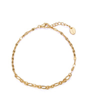 Sterling Silver Bracelet With Gold Plating Chain: