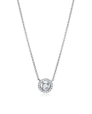 Collier disque de cirque en argent sterling. Mme Jwls