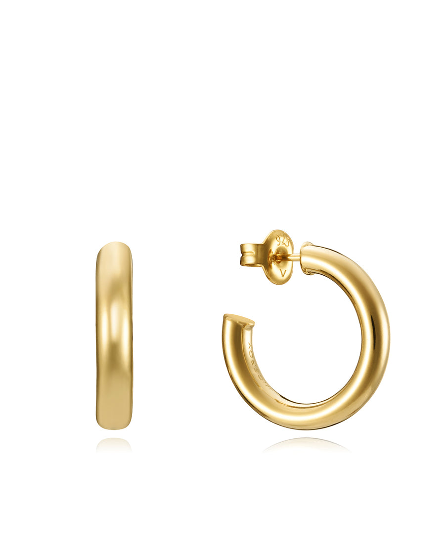 Pnd Sterling Silver Dor Hoop : 20 X 3,5 mm Ms Jwls
