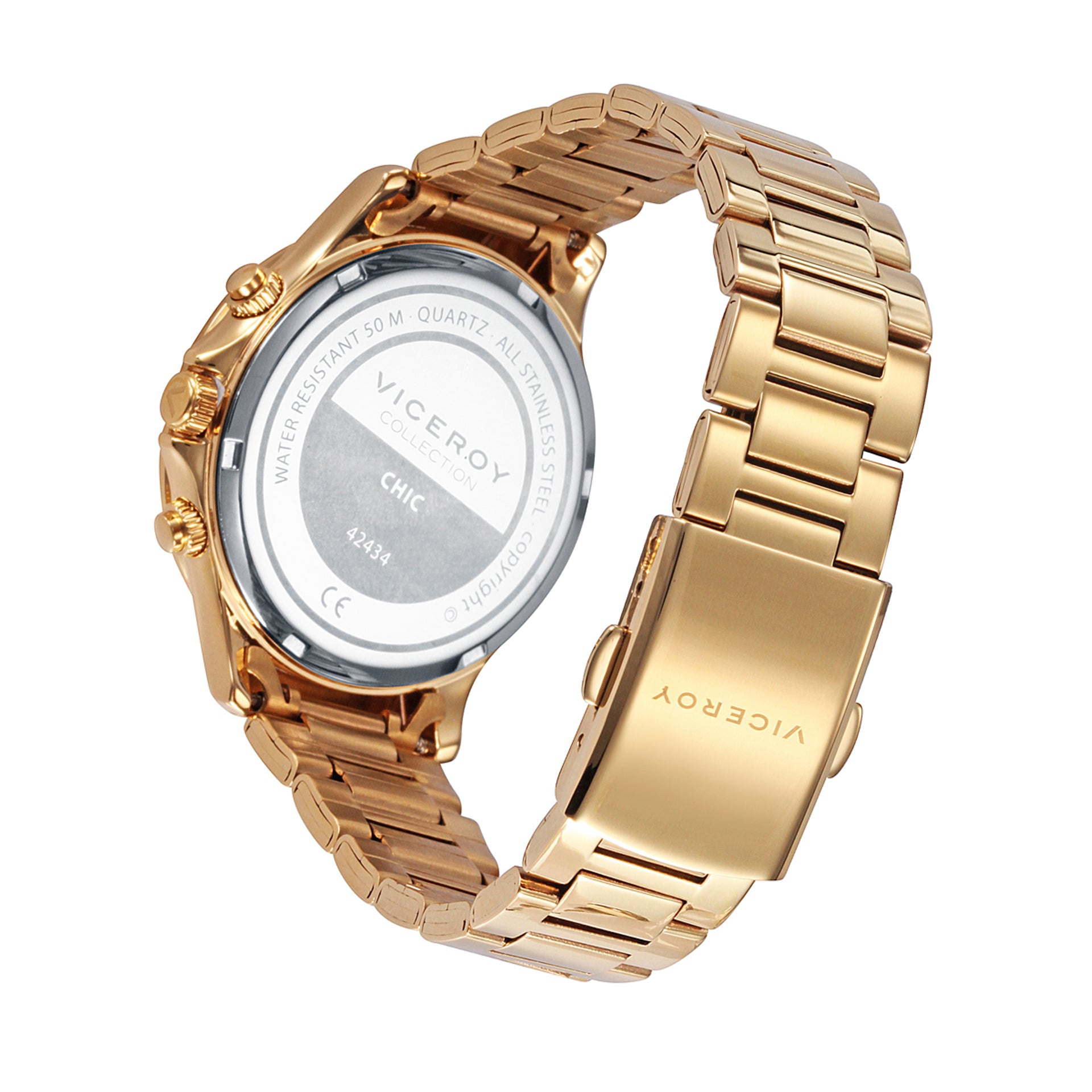 VICEROY Reloj Mujer de malla de color dorado 461096-07 - Girbes Joyas